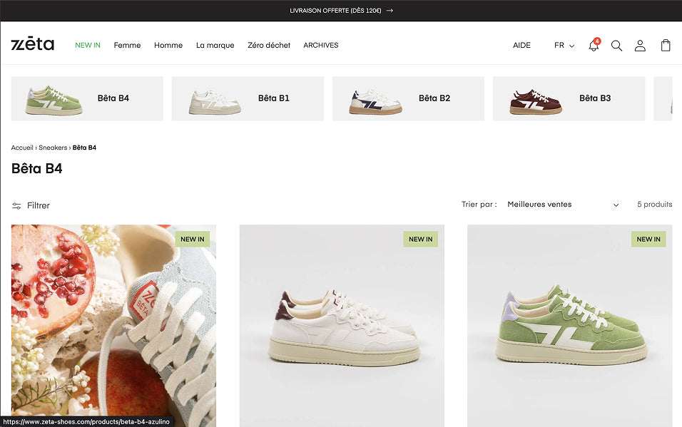 Site Shopify 100 % sur mesure